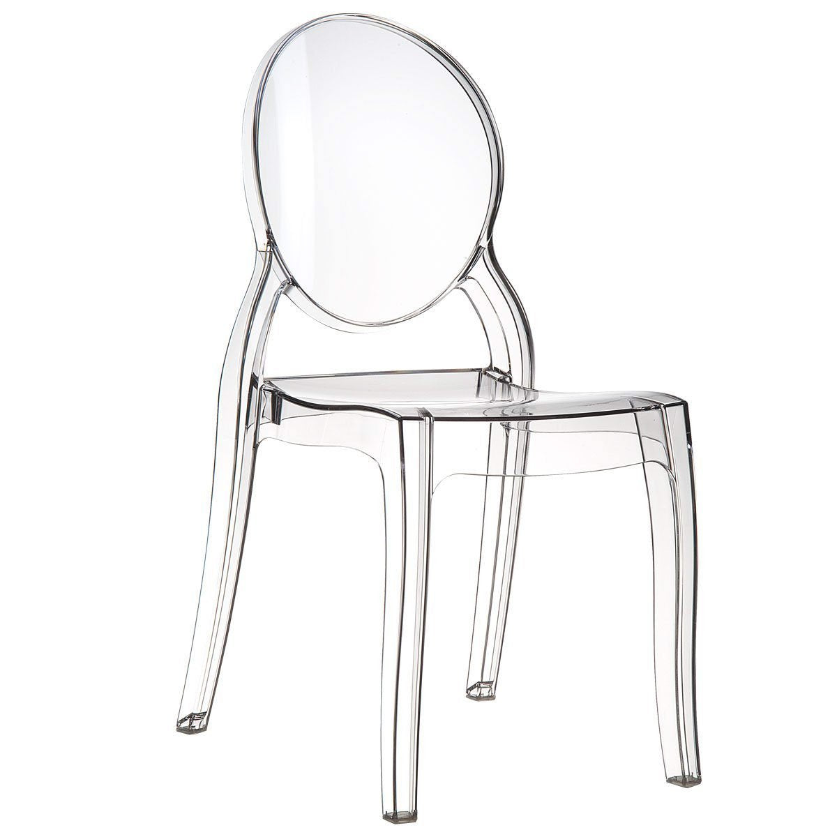 „Fashion Commerce Stuhl-Set FC4695 – 4 Stück, Polycarbonat Transparent, 94x44x42 cm“