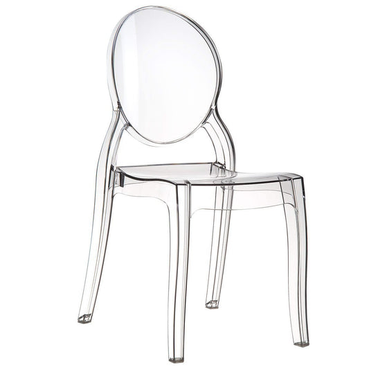 „Fashion Commerce Stuhl-Set FC4695 – 4 Stück, Polycarbonat Transparent, 94x44x42 cm“
