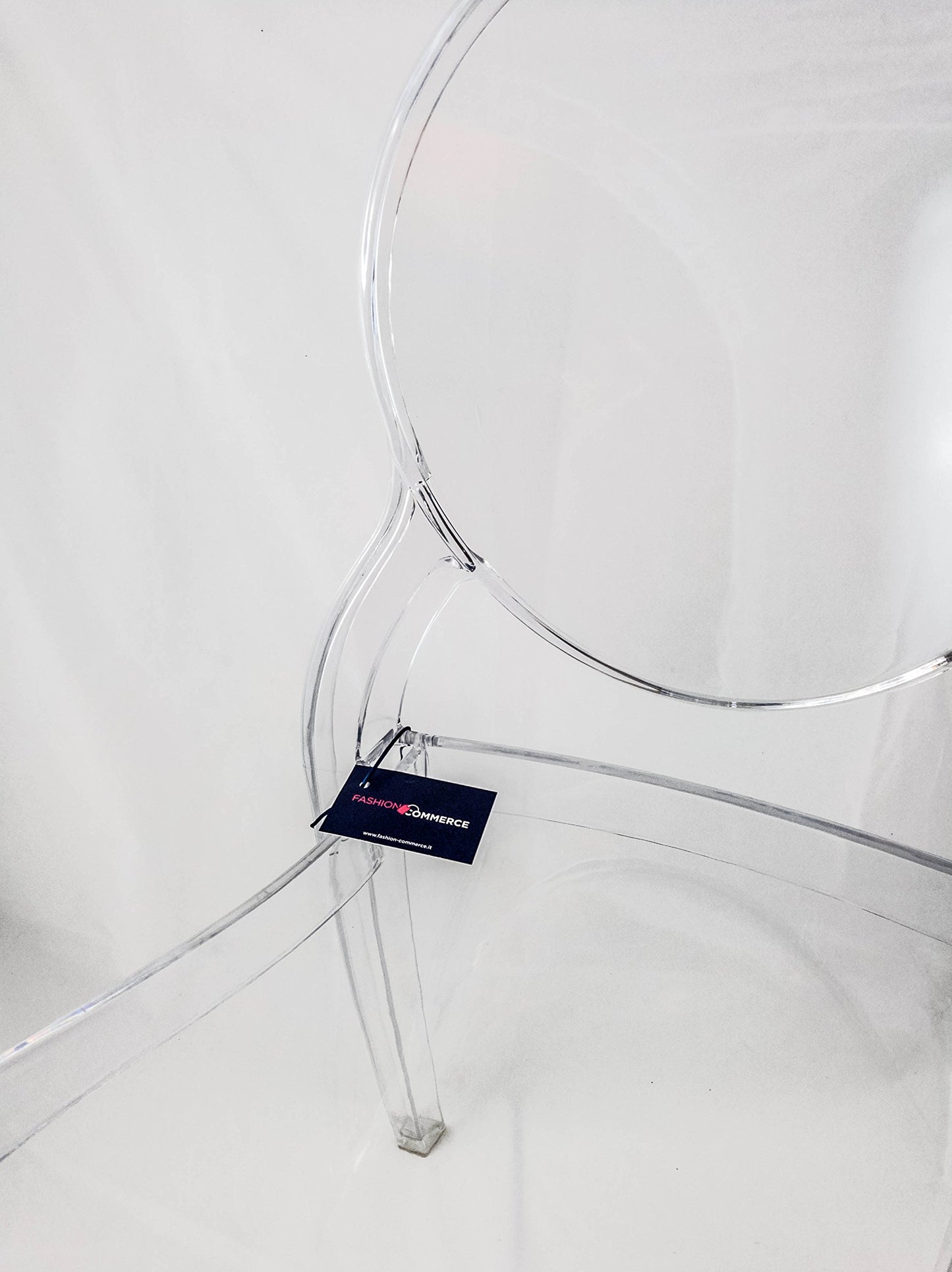 „Fashion Commerce Stuhl-Set FC4695 – 4 Stück, Polycarbonat Transparent, 94x44x42 cm“